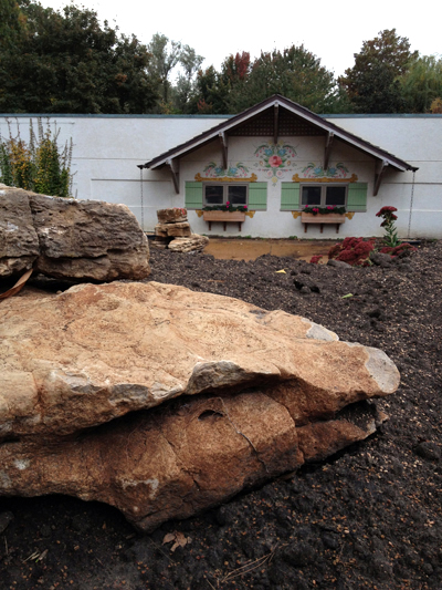 Bavarian Garden under construction in fall 2012