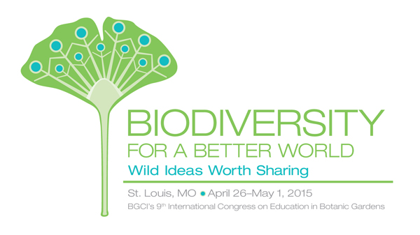 BGCI 2015 logo: Biodiversity for a Better World-Wild Ideas Worth Sharing