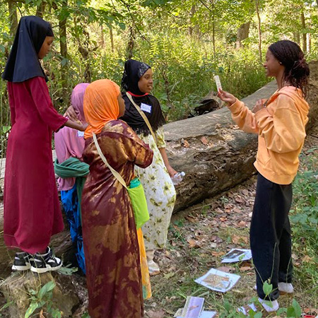 Eco-Act participant teaching 4th graders