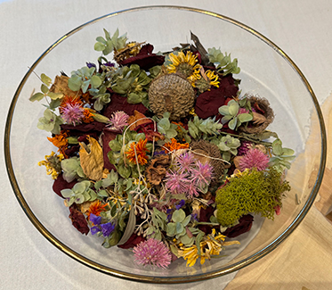 Bowl of potpourri