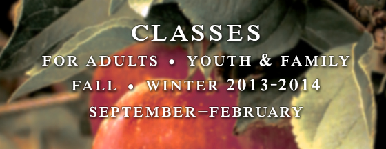 Classes Fall/Winter 2012-2013