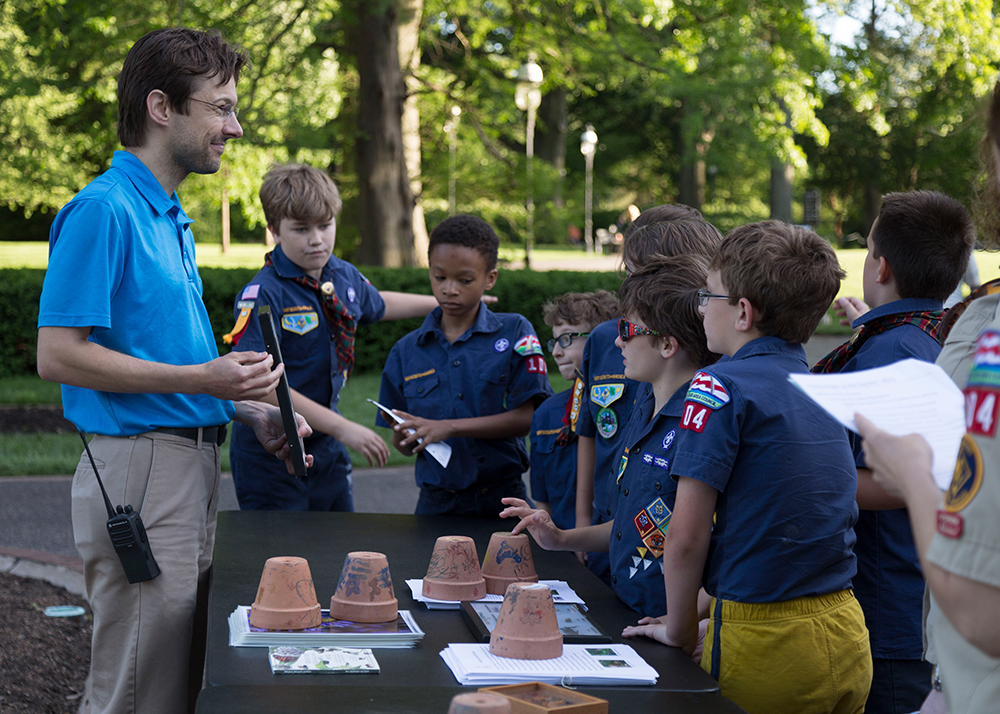 Scouts on Garden grounds
