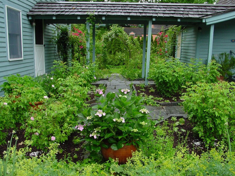 Restored Gertrude Jekyll Garden at the Glebe House in Connecticut