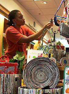 Green goods in the Garden Gate Shop