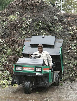 Composting garden waste