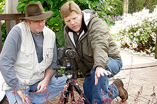 Instructor and student discuss photography