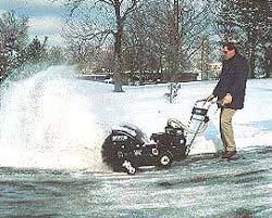 Snow blowing