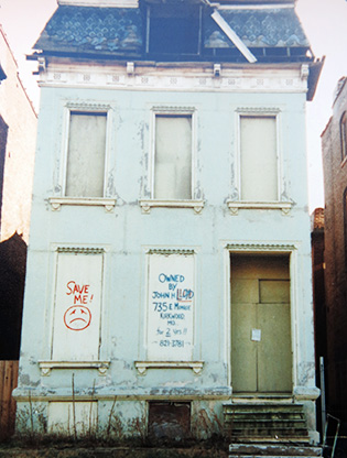 Facade of Gerard Home before renovation
